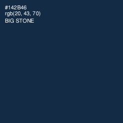 #142B46 - Big Stone Color Image